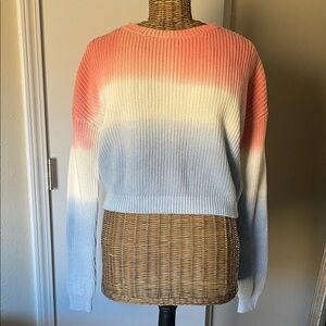 MINKPINK Cropped Knit Ombre Sweater NWT